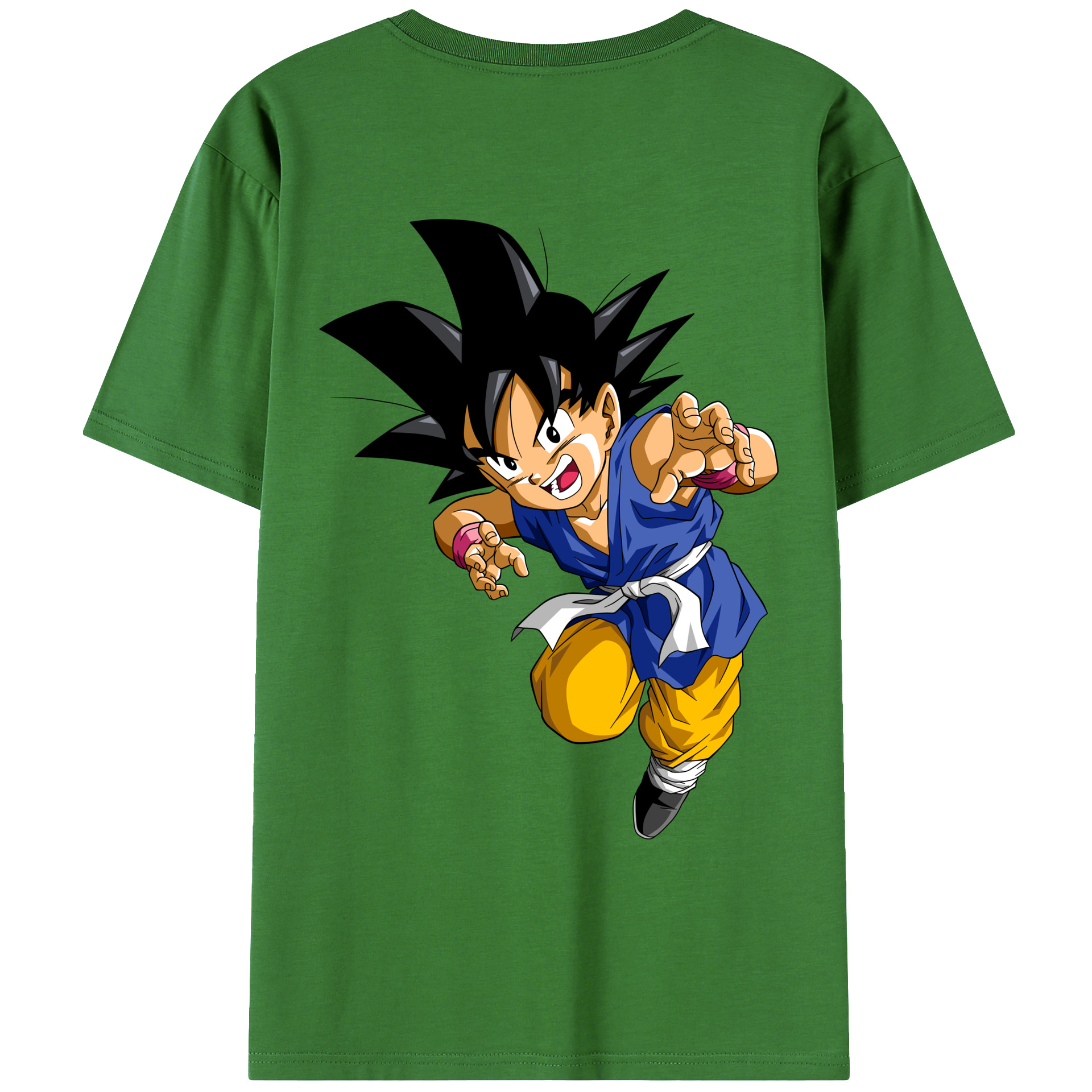 （画像用） ドラゴンボール 孫悟空（そん ごくう）Son Goku カカロット DRAGON BALL Kakarotto レディース半袖Tシャツ(バックプリント)